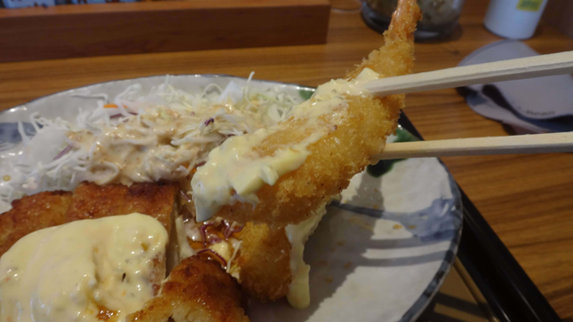 やよい軒　チキン南蛮とエビフライの定食