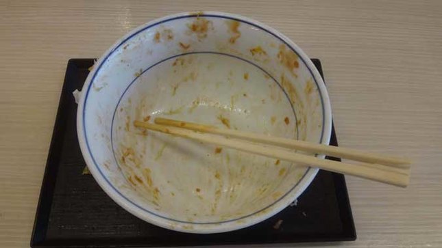 かつや 全部のせソースカツ丼 完食