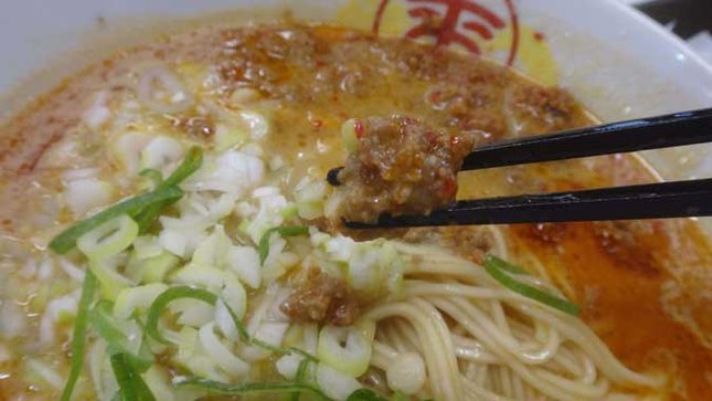 来来亭 担々麺 挽肉