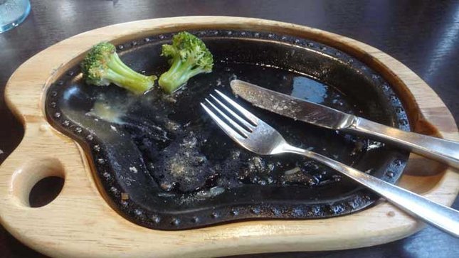 びっくりドンキー ガリバーバーグステーキ 食事終了