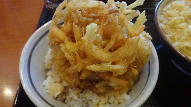 野菜かき揚げ天丼