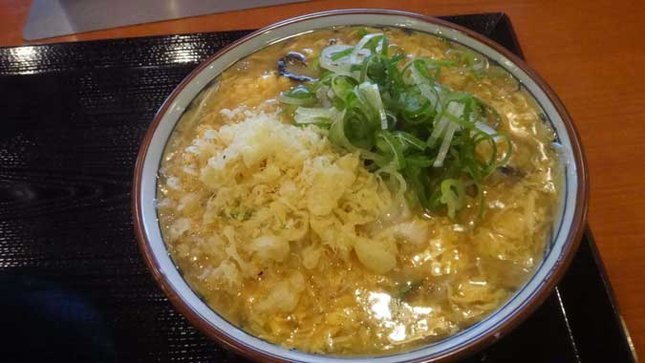 丸亀製麺　牡蠣たまあんかけうどん
