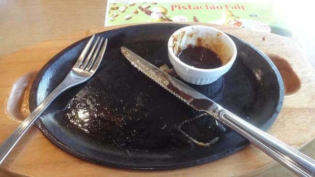 ココスのハンバーグ 完食