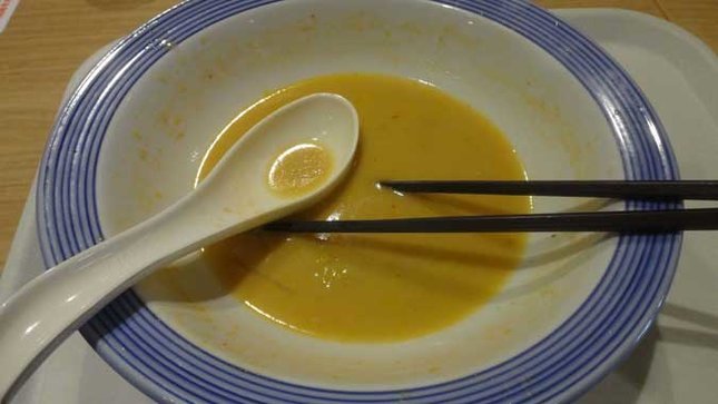 長崎ちゃんぽん リンガーハット ピリカラちゃんぽん 完食
