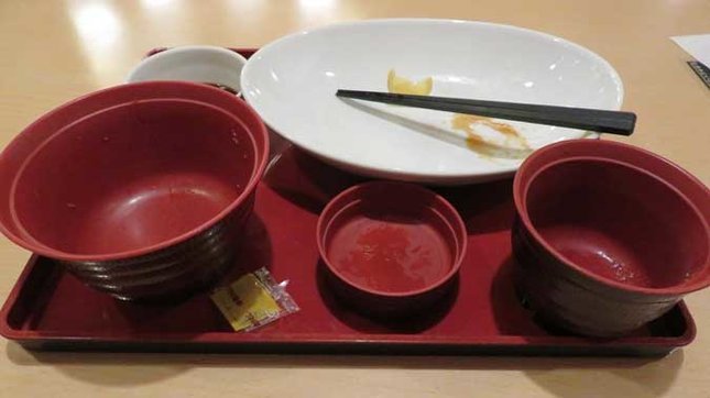 ジョイフル とり天定食 完食