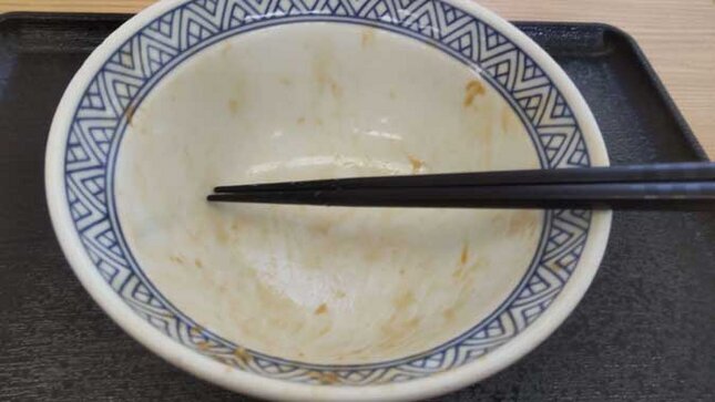 吉野家 親子丼 並盛り 完食