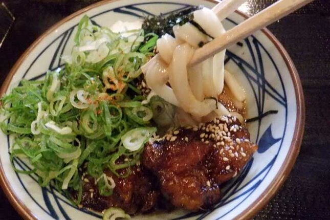 丸亀製麺 てりやきタル鶏ぶっかけうどん