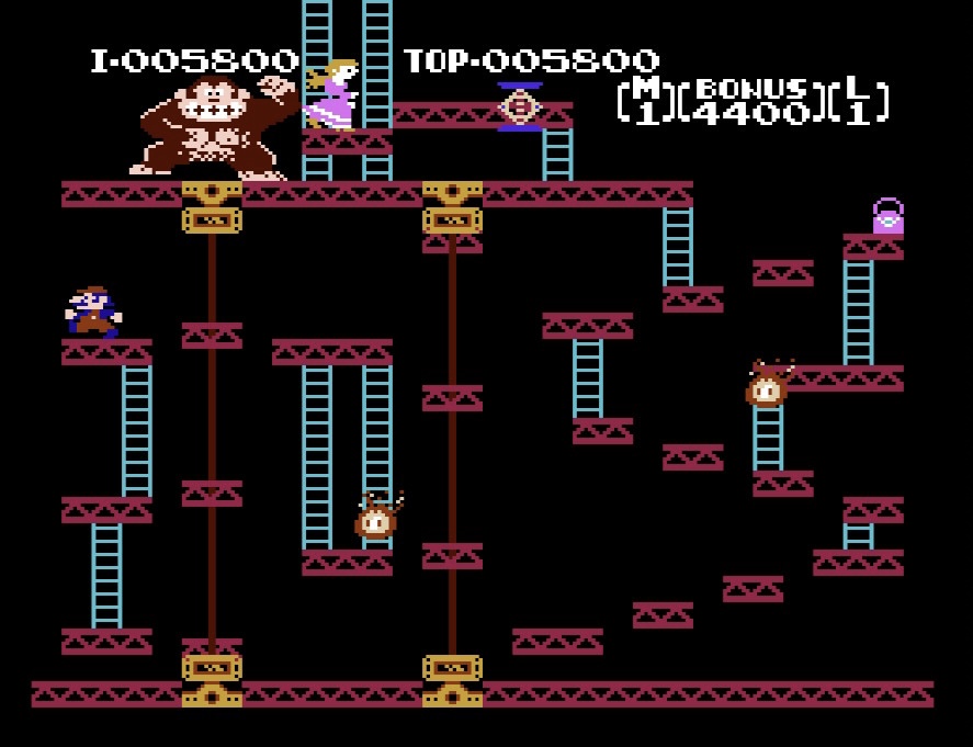 ドンキーコング　ファミコン switch世代の16歳がファミコンのドンキーコングで遊んだ感想、レビュー