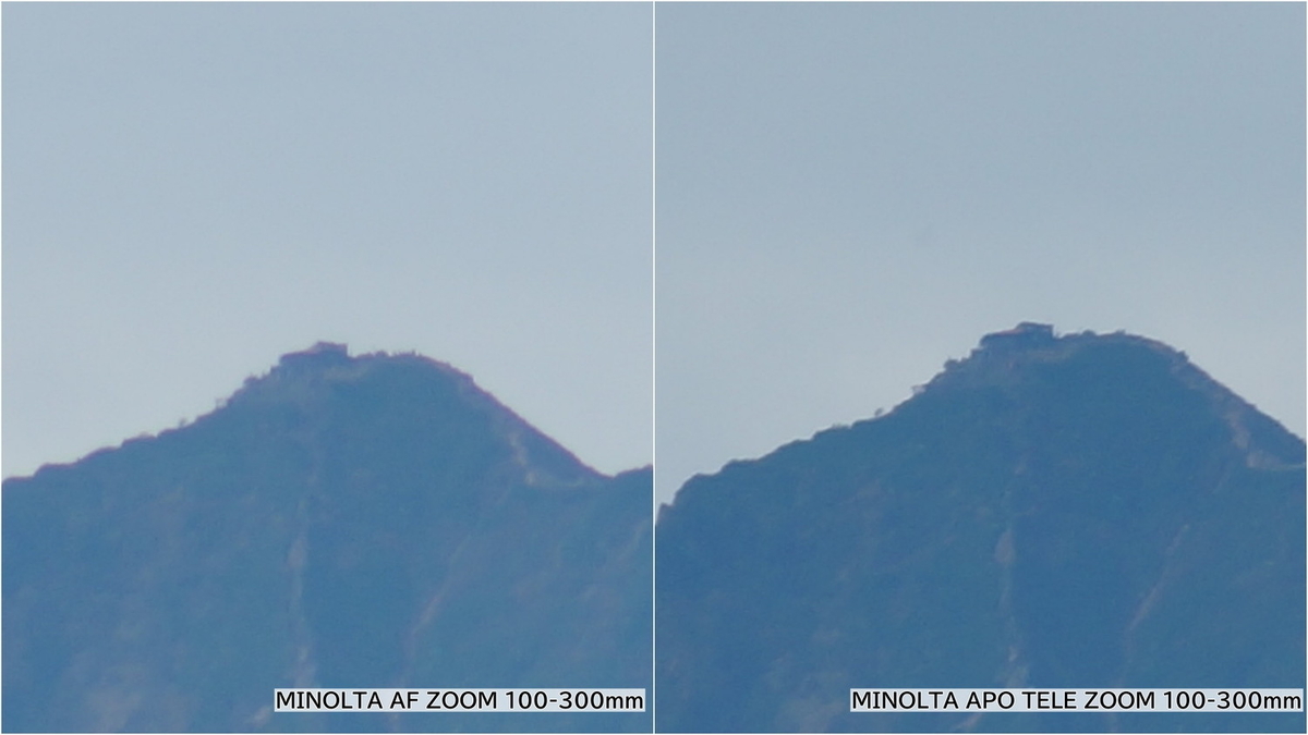 写り・解像感の違いは？ MINOLTA 100-300mm APO TELE ZOOM 撮り比べ