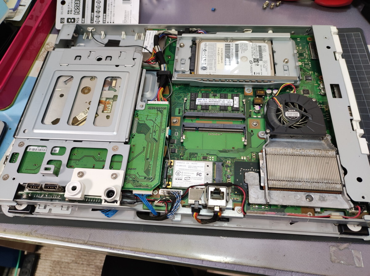 富士通FMVLX90LD デスクトップパソコンHDD無し 現地引取で2000円