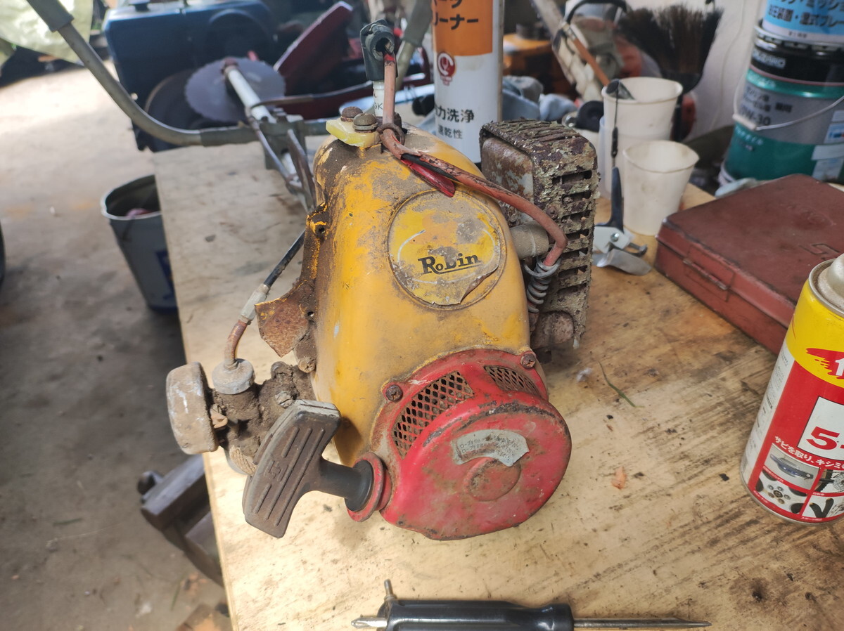 50年前の草刈り機を修理して使ってみる！ ロビン NB32-B - Shioika Blog