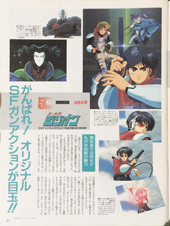 アニメディアの描き下ろしイラスト（1987年分） - ZILLION