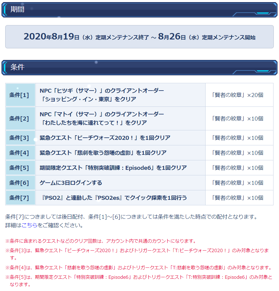 8 19 アップデート内容 Siaryの気まぐれpso2