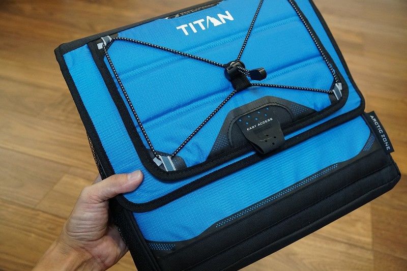 折りたためるクーラーボックス【TITAN】。本当に氷は2日持続するか