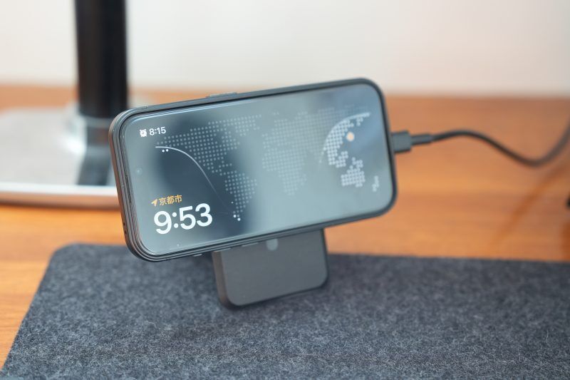 スマホ　スタンド　充電　カードホルダー