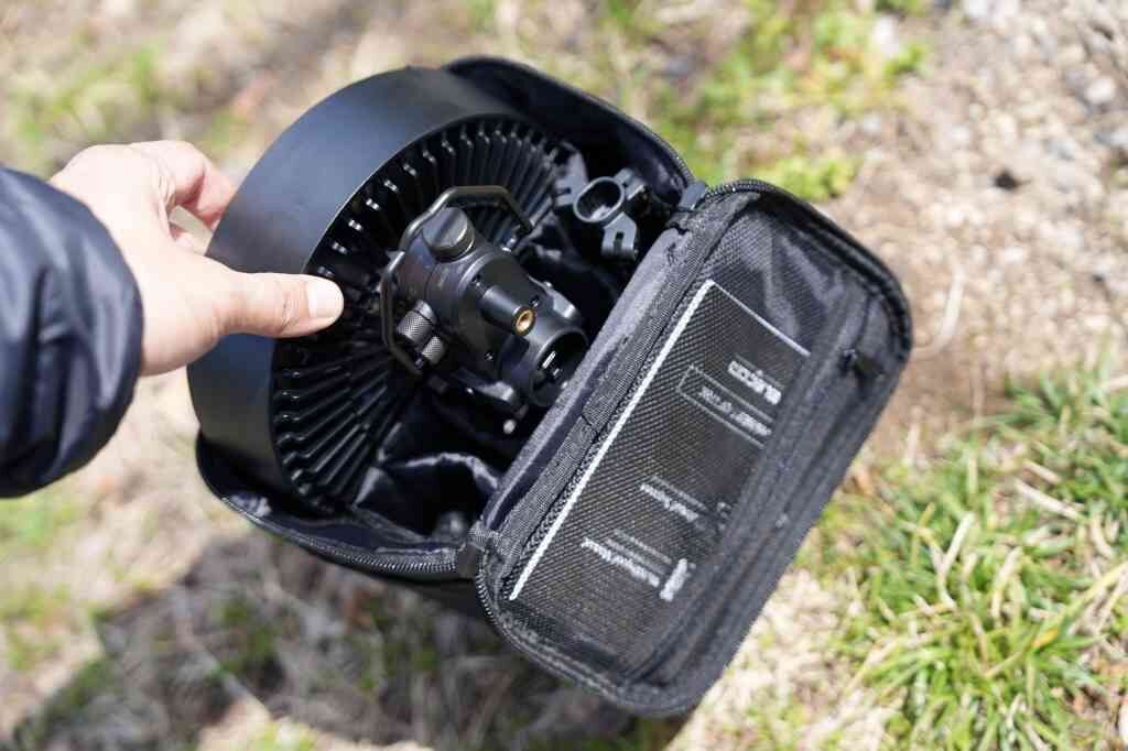 nestout fan-1 組み立て 屋外