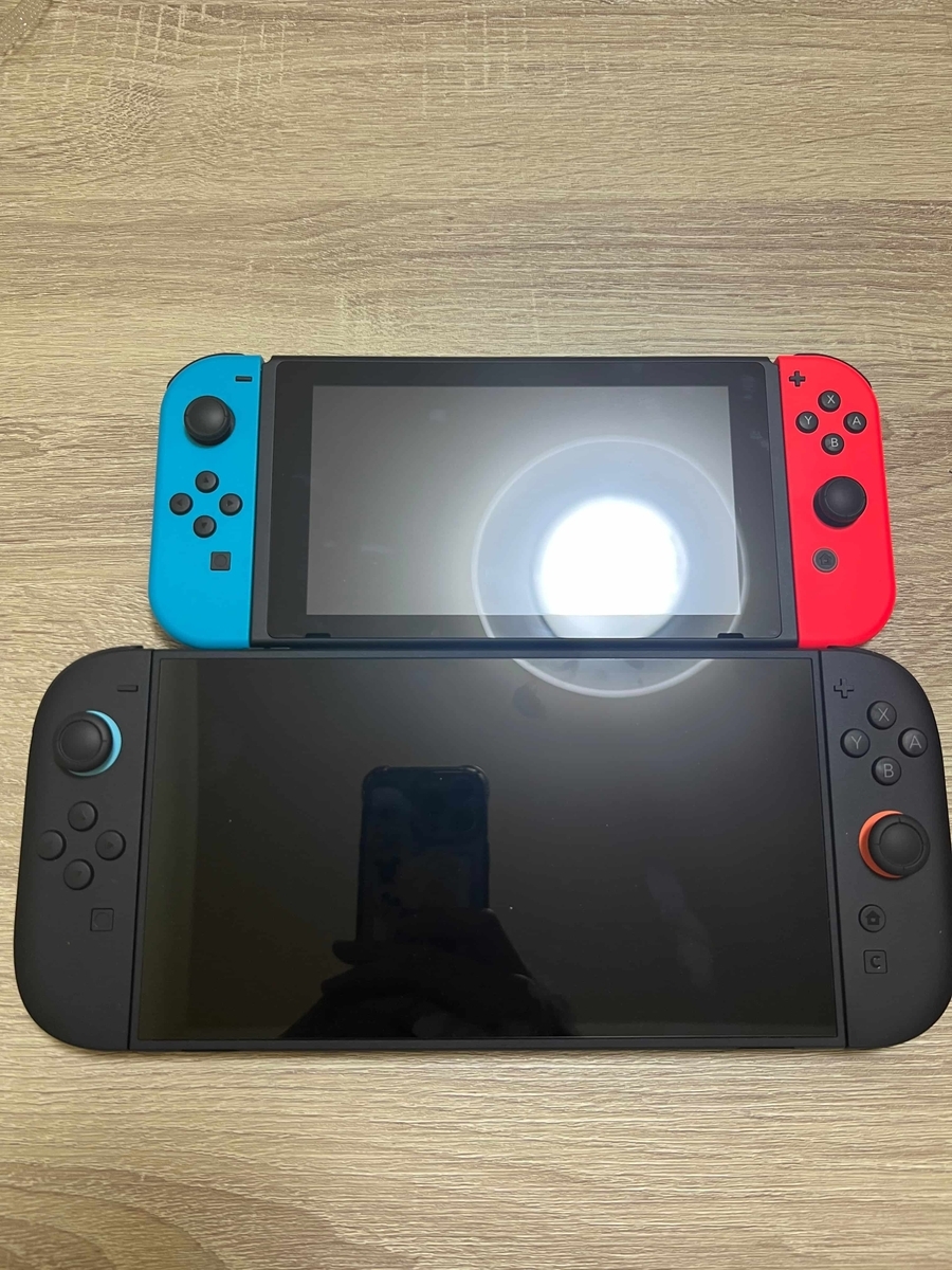 SwitchとSwitch2の大きさ比較