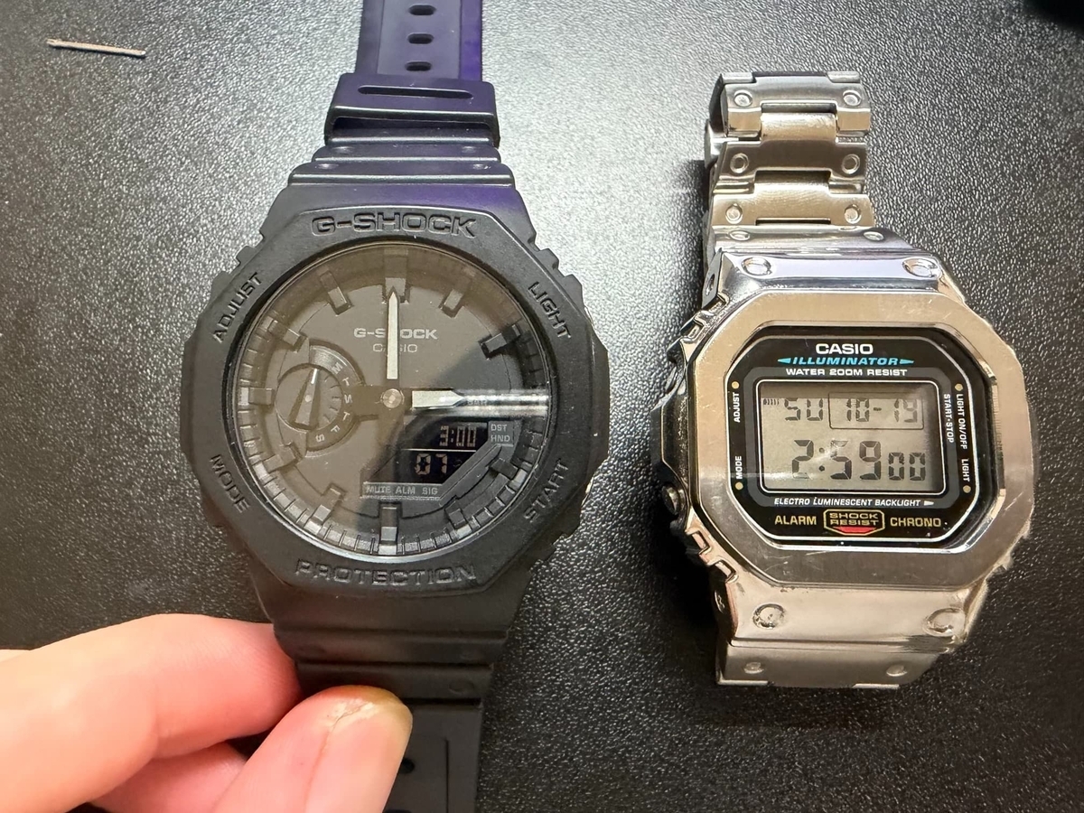 G-SHOCKスピードモデルをフルメタルにカスタムしてみた！難しかった