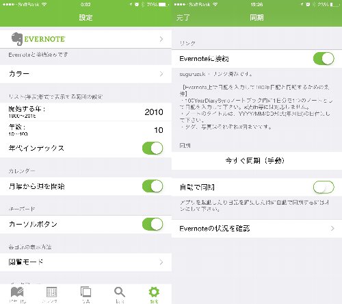 100年日記設定