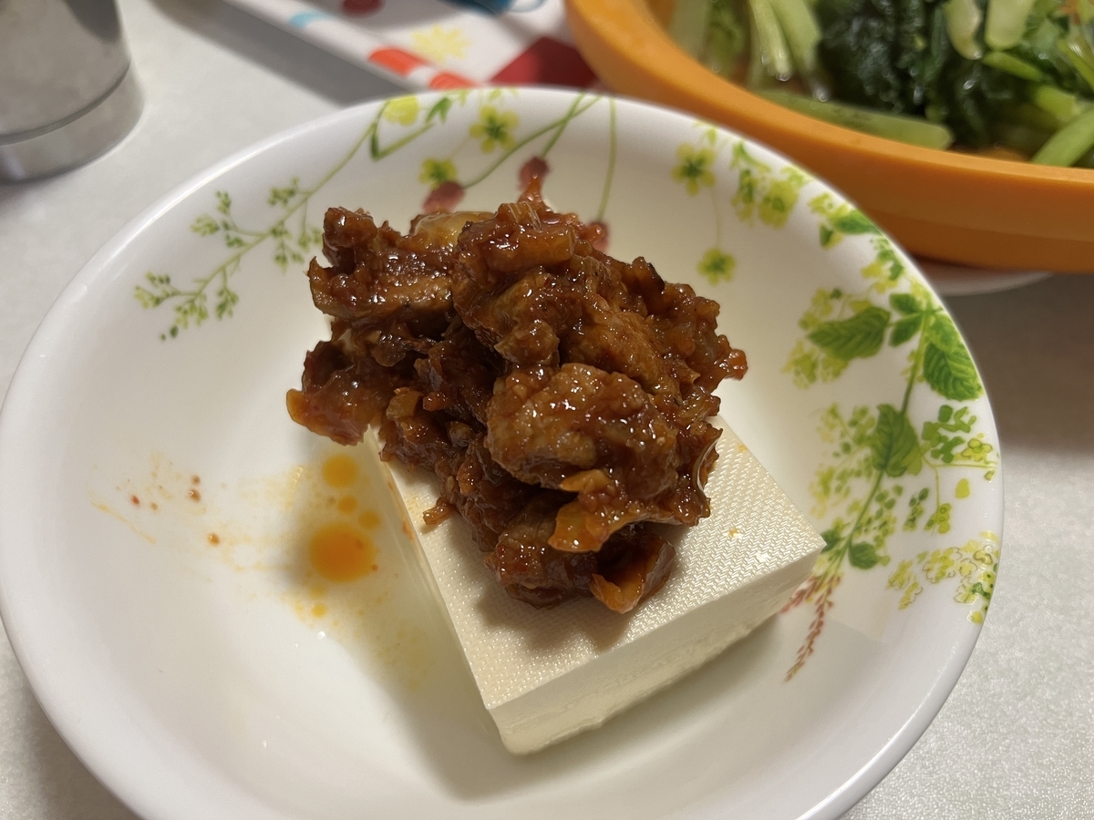 肉みそ豆腐