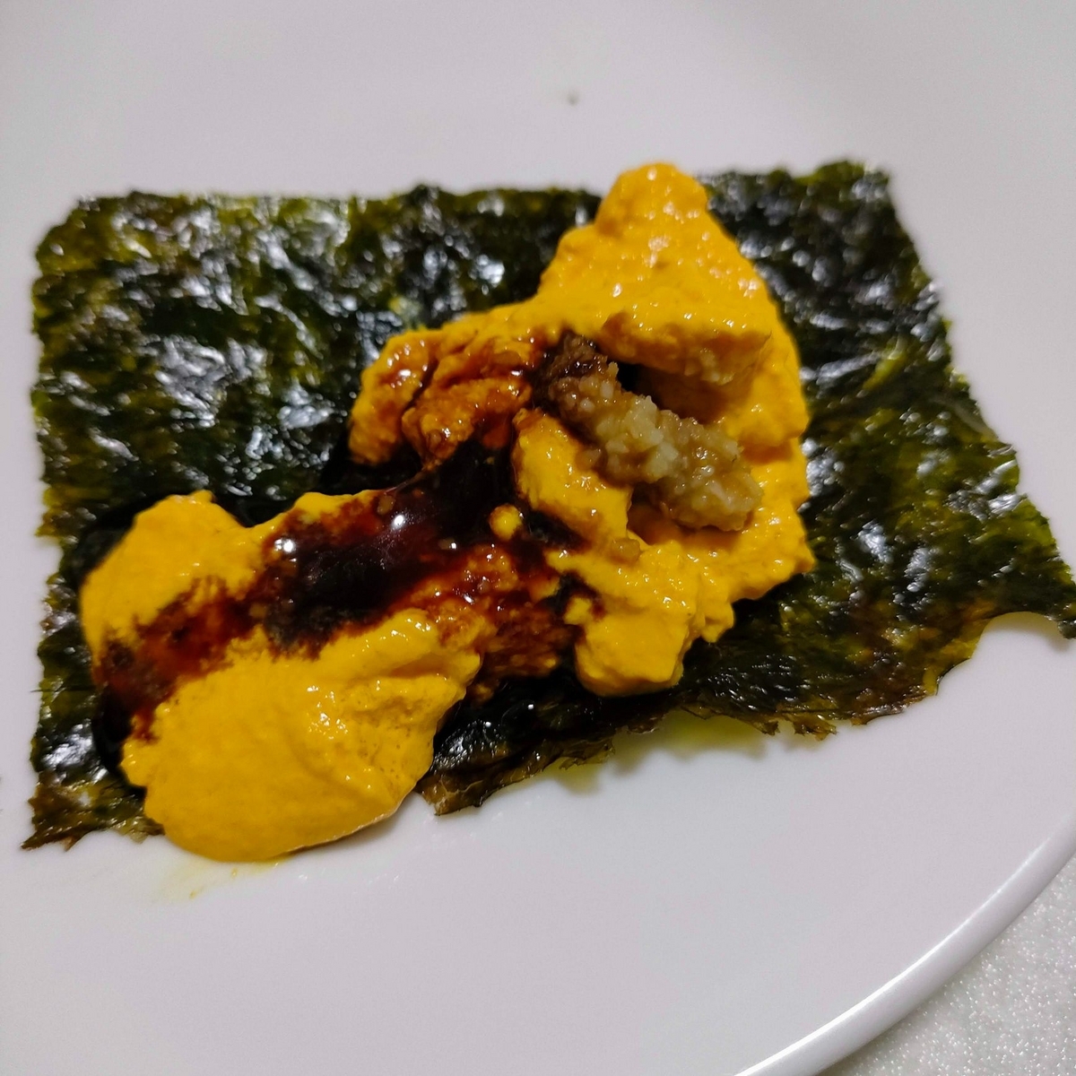 うに豆腐わさび醤油