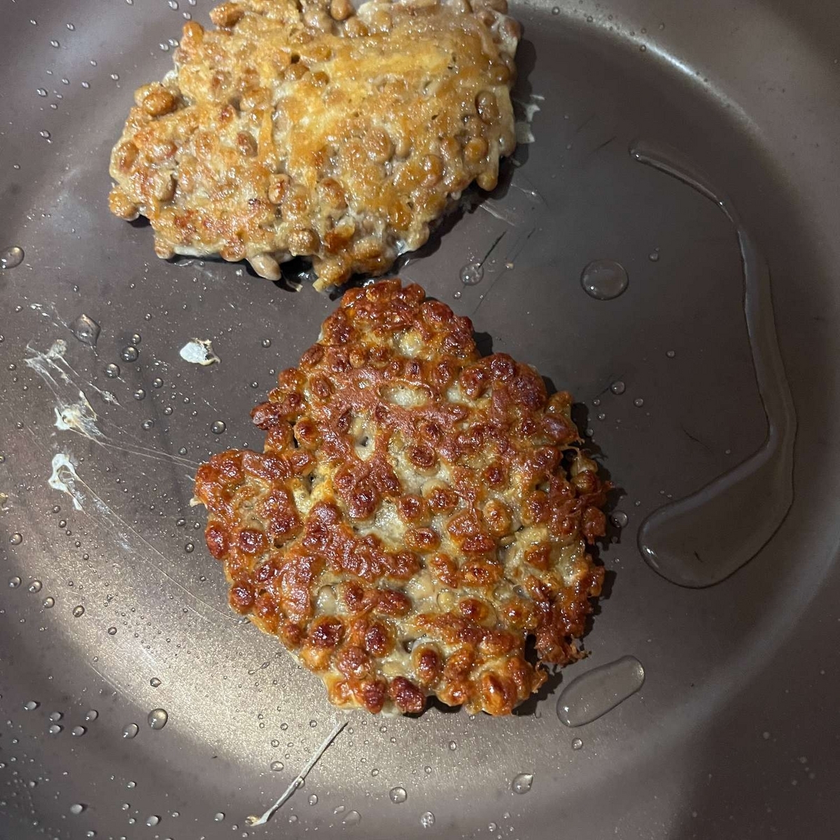 納豆を焼く