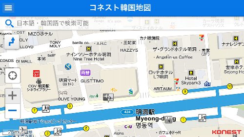 明洞駅周辺地図
