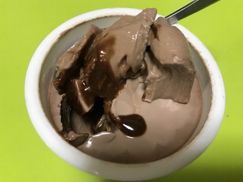 チョコレートプリン中身