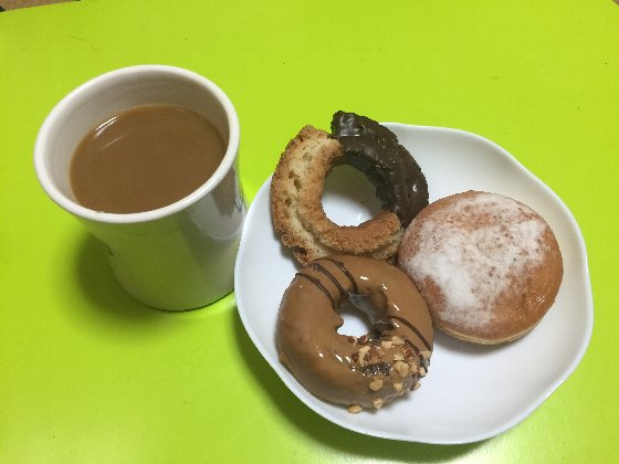 セブンカフェドーナツとコーヒー