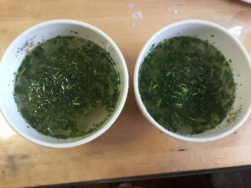器に熱湯