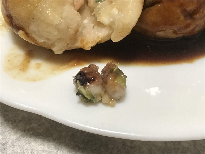 たこ焼き　たこの大きさ