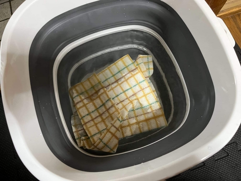 折りたたみ角バケツ中身