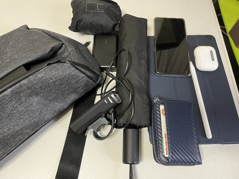TAO M20クロスバッグ　荷物どれくらい入るか