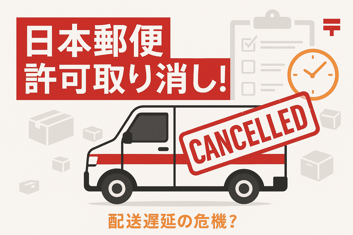 日本郵便運送許可取り消し