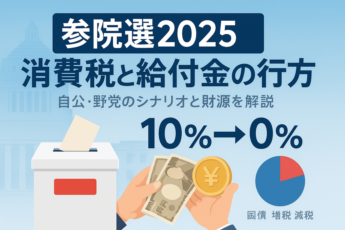 2025年参院選後の消費税と給付金