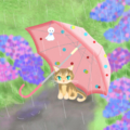 梅雨の日の猫　改二