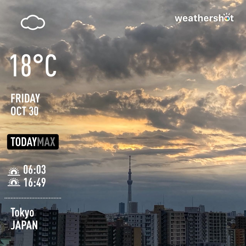f:id:Snowowl:20201031211458j:plain WeatherShot(2020-10-30)