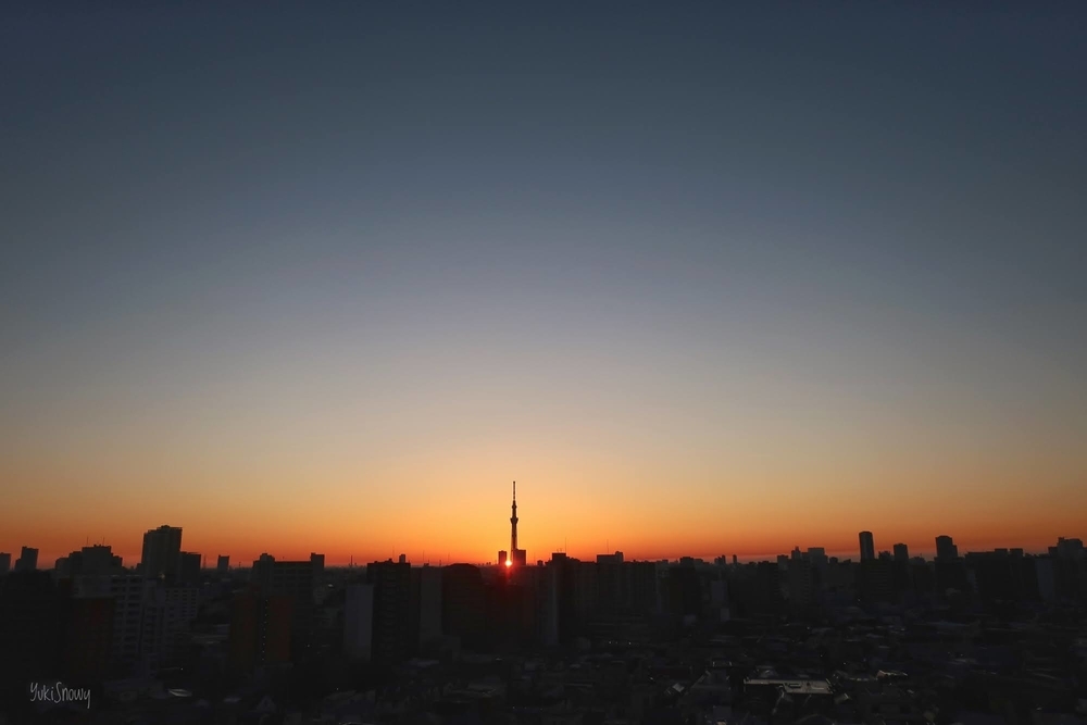 立春の日の出(2021-02-03 06:40)