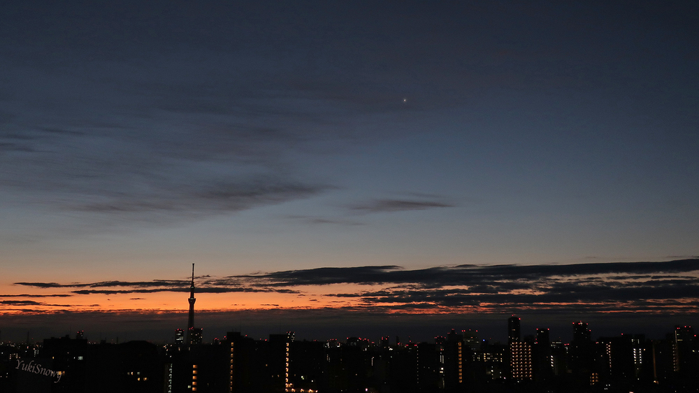明けの明星(2022-01-31 06:09)