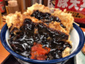 [てんや][ブラックカレーの][豚天丼][税込み850円]