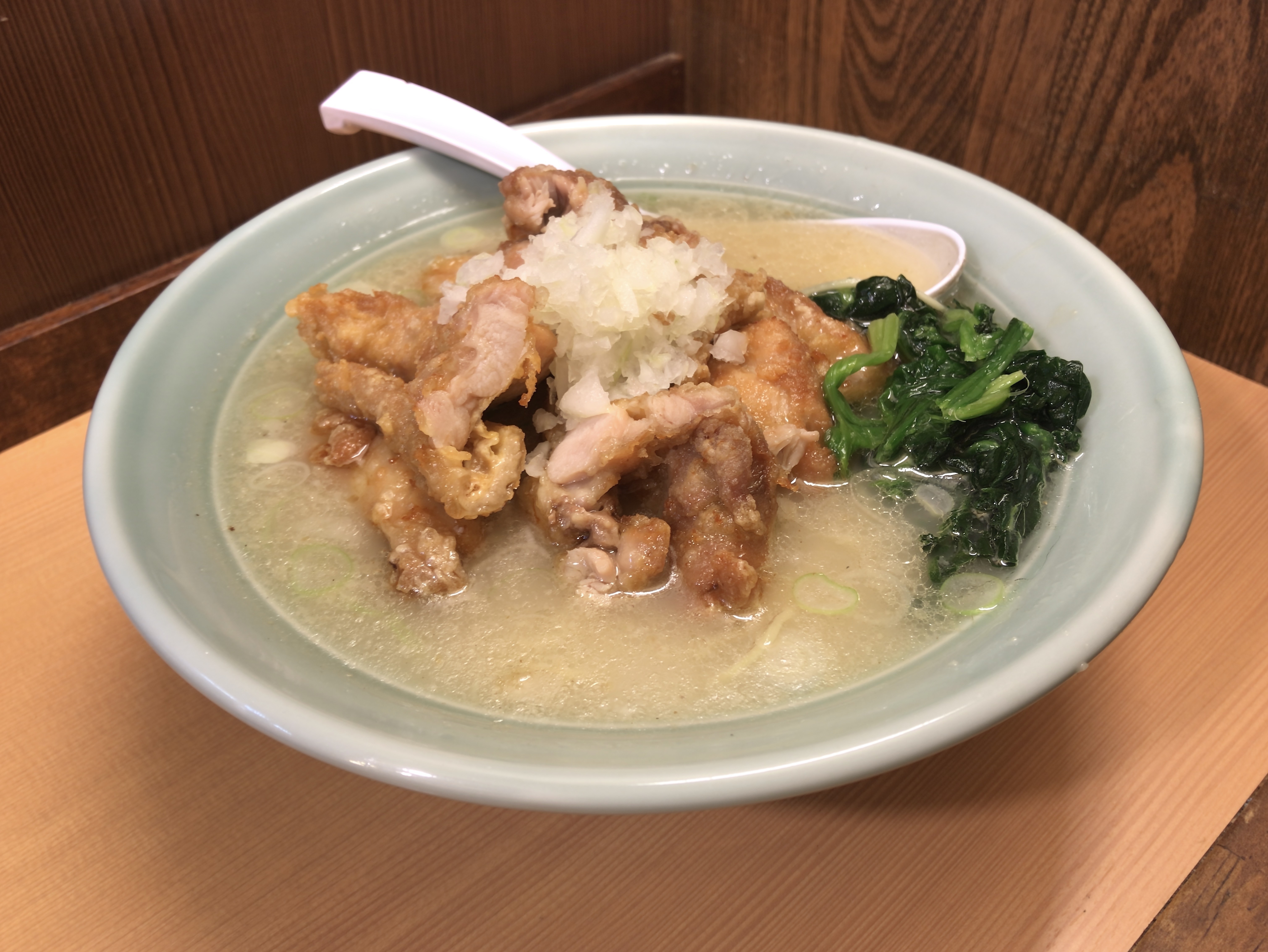 [溝の口野郎][からあげ][濃厚塩ラーメン][税込み750円]