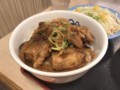 [松屋][鶏のバター醤油炒め][定食][ご飯乗せ]