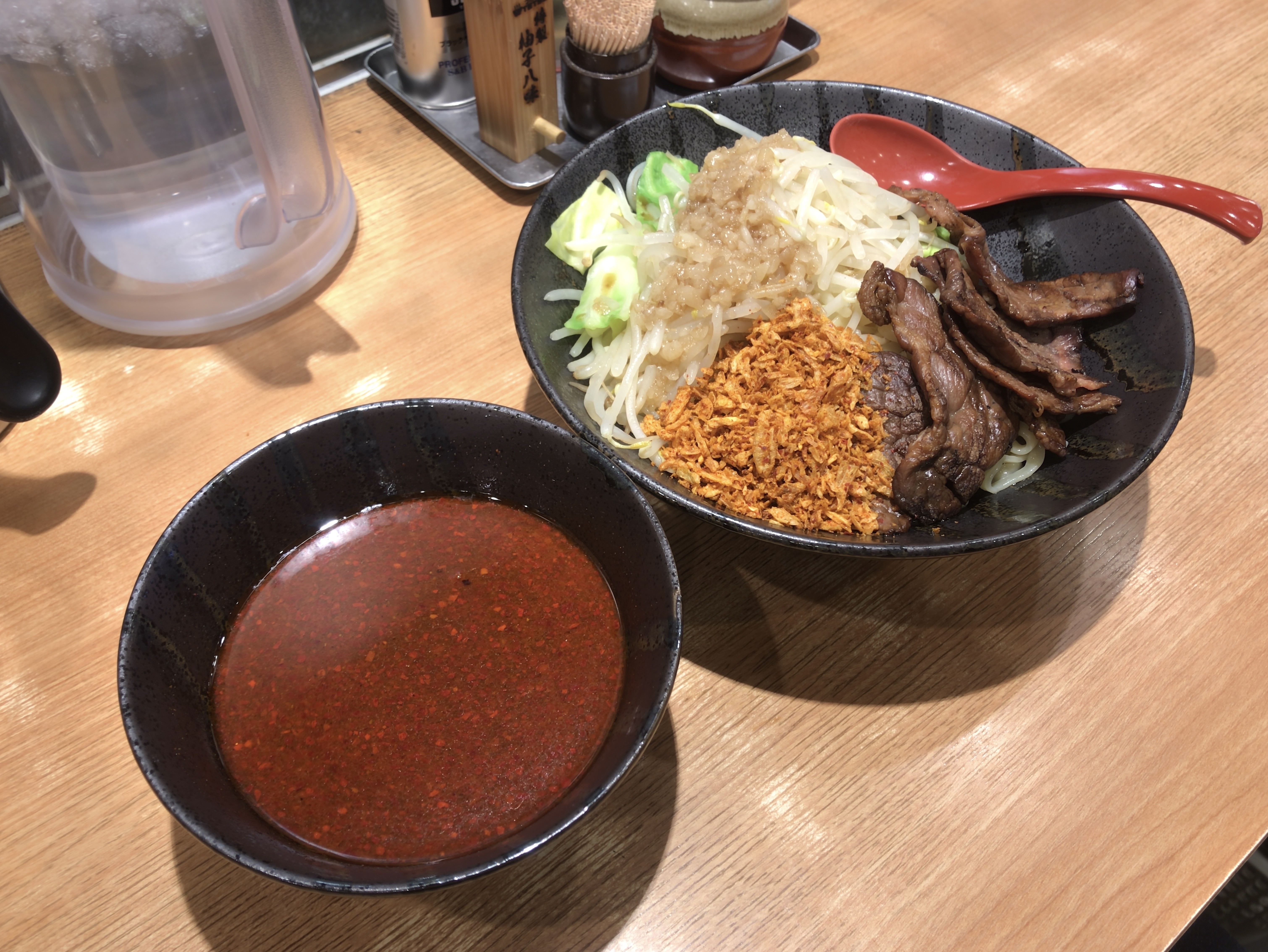 つけめん哲 麻辣牛つけめん 税込み1100円