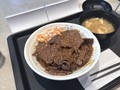 [松屋]松屋 ビフテキ丼ダブル にんにくごま醤油 税込み1150円 1107.7kcal