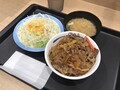 [松屋]松屋 牛肉チャプチェ定食 ライス少なめ 丼盛り