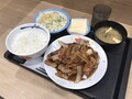 [松屋]松屋 肉厚豚生姜焼定食 4枚盛 税込み990円 1452kcal 2023年5月23日発売