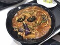 [餃子の王将]餃子の王将 茄子の炸醤麺 辛子・辛い！冷し中華スープ追加