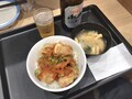 [松屋]鶏のバター醤油炒め定食 丼盛り KFC激辛ソース