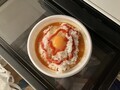 [松屋]鶏豆腐キムチチゲセット KFC 激辛ソース ライス投入