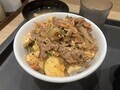 [松屋]旨辛豆腐牛バラ焼定食 丼盛り